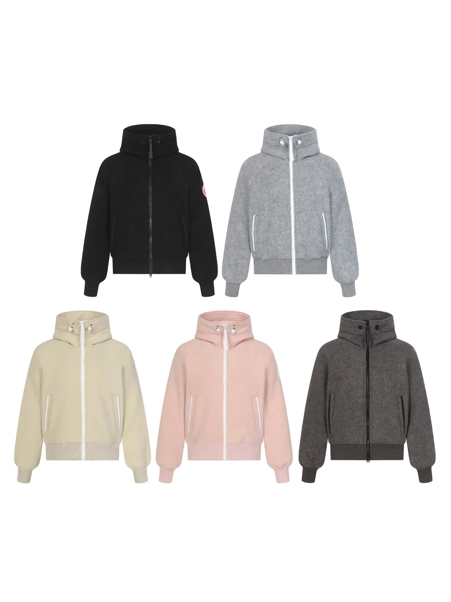 P620 Canada Goose/ Chilliwa series cashmere bomber jacket, exclusive customized wool fabric, containing 60% wool content! Super lightweight, soft and warm! The high-tech breathable space cotton liner makes the entire shape very stiff and soft, comfortable and lightweight at the same time. Breathable, soft, non-stuffy, lightweight, stylish, and non-deformable. The iconic double-stripe reflective strips are designed on the back of the collar and splicing. No detail is missed. The front placket allows you to easily cope with seasonal changes and calmly resist bad weather. High-density badges. All threaded accessories are customized. Loose fit and adjustable drawstring. Not bloated at all. Quite fashionable. It can be said to be a very unique design. This year's must-have style is for men and women. Size: S-L